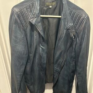 100% Authentic Leather Jacket made in Florence Italy from School of Leather